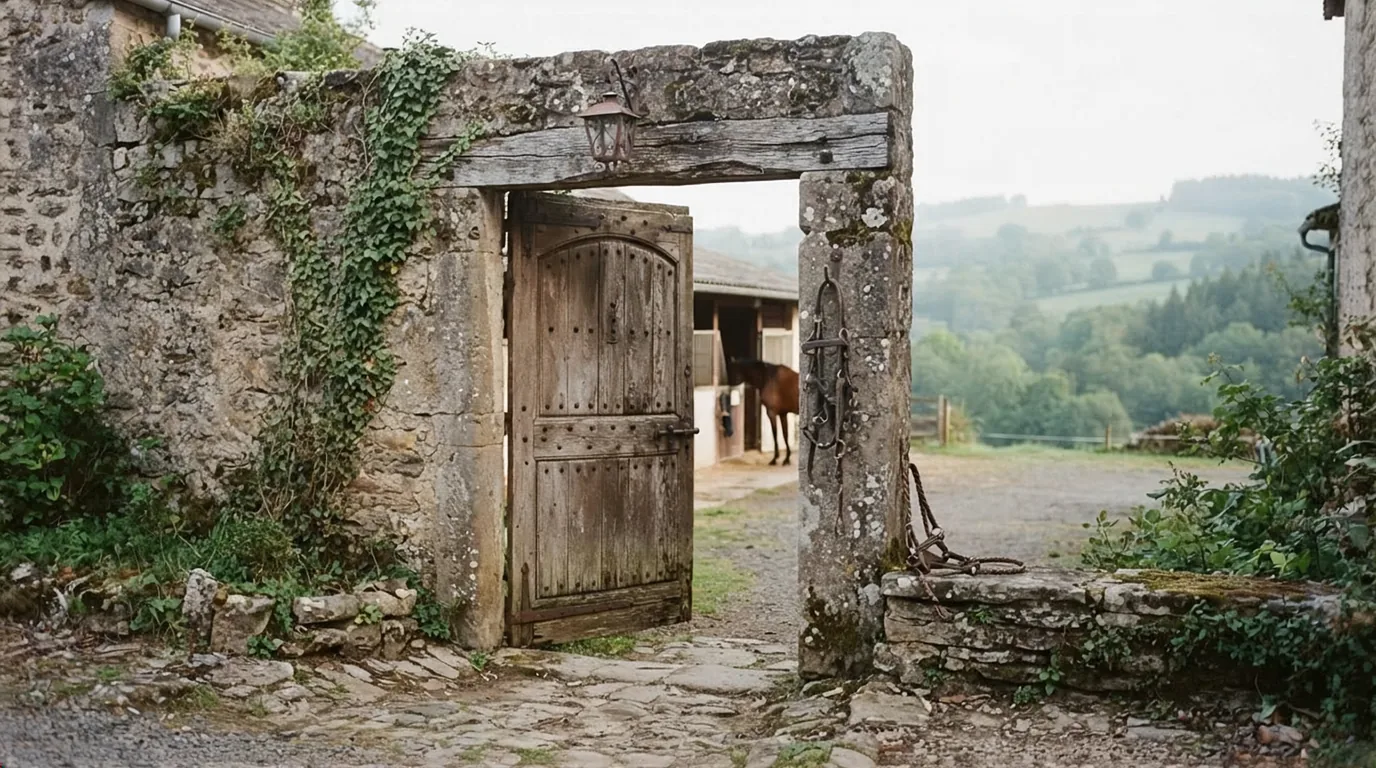 Entrée du Écurie de Baya, centre équestre à Ahun