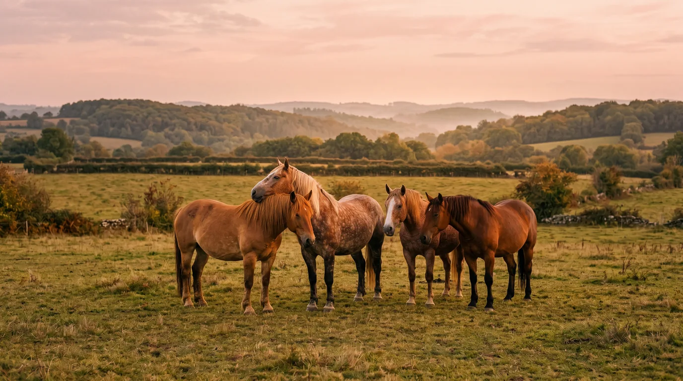 Les chevaux du Écurie de Baya en liberté, Creuse